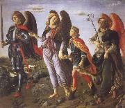 Francesco Botticini Tobias and the Three Archangels oil painting